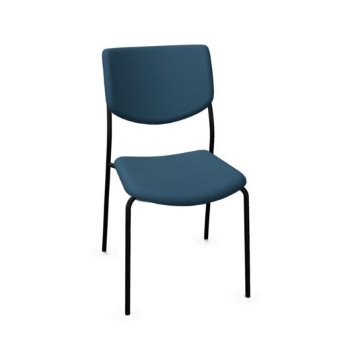 Kusch + Co Smile Stationary Chair 4-Leg Stb Lgm Frame LB-Uph Back Upholstered