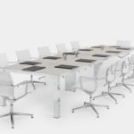 ICF P80 Conference Rectangular Meeting Table P80 meeting table detail