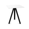 Gaber Norman 3-Pod Steel Slim H74 4-Leg Top Square Table