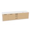 Bralco Freestanding Wood Doors Storage Cabinet