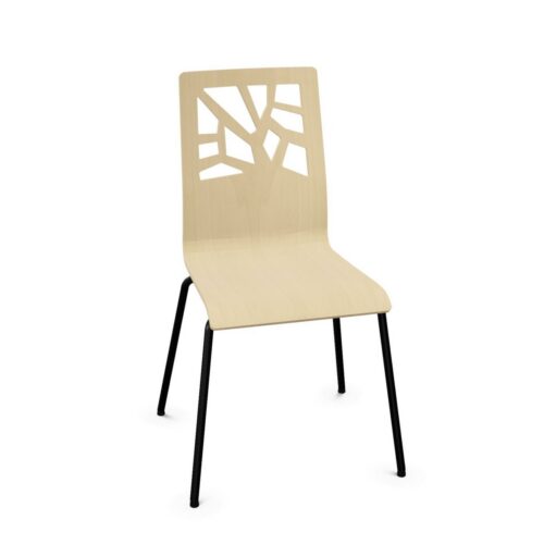 Nowy Styl Verbena Stationary Chair 4-Leg Frame Wooden Uph Back Frame Chair