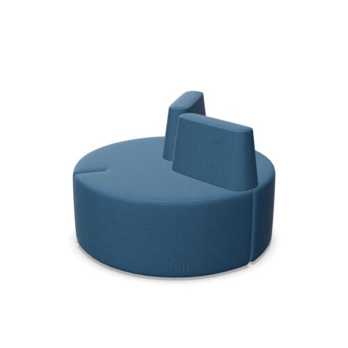 Nowy Styl Tri Ply Pouffe Round L B1-B2 Modular Two Backrests Pouffe