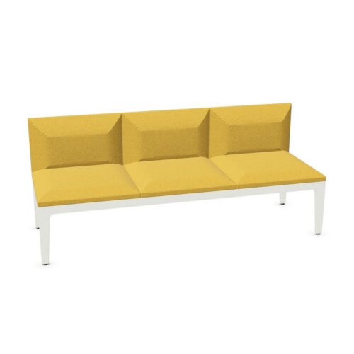 Frezza Alplus Seating 3-Seater With Backrest Bench