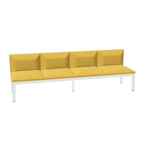 Frezza Alplus 4-Seat Bench With Privacy Panels Divider Bench Seating