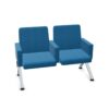Kusch + Co V-Travel Bench-2 Soft Arm 2-Seat With Armrests Upholstered Beam