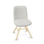 Frezza Fior Di Loto Fabric 4-Leg Without Armrests Chair