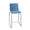 Gaber Jubel B Stool Uph Tube Sled Height 66 Upholstered Bar Stool
