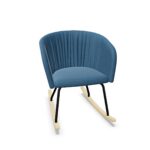Nowy Styl Naudu Armchair Wavy Back RO Frame Rocking Integrated Armrests Lounge