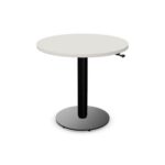 Nowy Styl Meethink Table One-Column One-Plate Base RD PA Sit-Stand Round Top