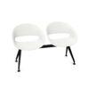 Kusch + Co Volpino Bench-2 Plastic Back 4-Leg Decorative Cut-Out Beam Seating