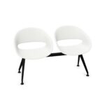 Kusch + Co Volpino Bench-2 Plastic Back 4-Leg Decorative Cut-Out Beam Seating