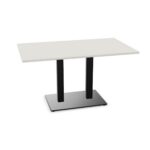 Nowy Styl Xio Table Two-Column One-Plate Base Fixed-Height Rectangular Top