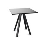 Gaber Norman Steelslim H74 4-Leg Square Top Table