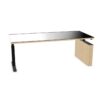 Bralco Executive Glass Top Bridge Desk