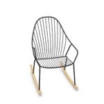 Gaber Amitha Rocking Lounge Metal Arm With Armrests Lounge Chair