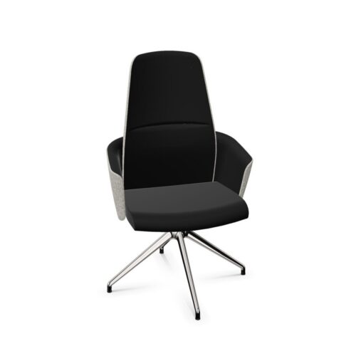 Bralco My Belle SB7 4-Star Base Upholstered Medium Office Chair