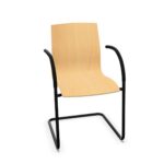 Kusch + Co Trio Frame Chair Cfa W Cantilever Upholstered Wooden Frame Chair