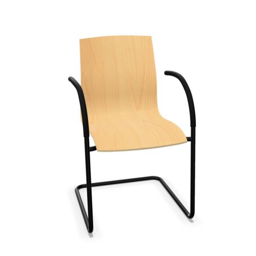 Kusch + Co Trio Frame Chair Cfa W Cantilever Upholstered Wooden Frame Chair
