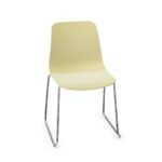 Gaber Unik S Sled Chromed Wire Chair