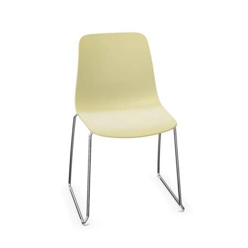 Gaber Unik S Sled Chromed Wire Chair