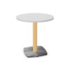 Kusch + Co Embla Table One-Column One-Plate Lwm Base Pedestal Round Square