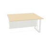 Frezza Straight Desk With Modesty Panel Wiring Desk