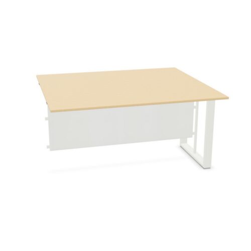 Frezza Straight Desk With Modesty Panel Wiring Desk