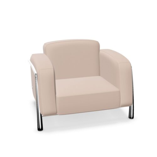 Nowy Styl Classic Armchair 4-Leg Frame With Armrests Upholstered Armchair