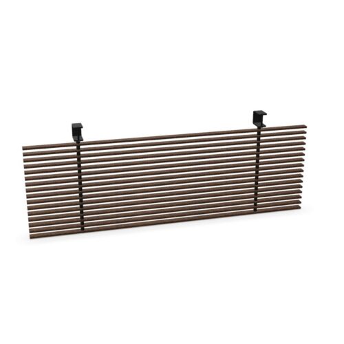 Bralco Lamellar Slatted Modesty Panel Desk Screen