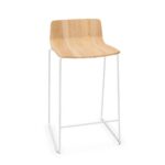 Frezza Yo Wood Sled Wooden Unibody Bar Stool