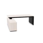 Nowy Styl Erange Desk Integrated With Sideboard Slab-Leg Base Fixed Sbd-B
