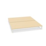 Frezza Double Workstation Square Legs Bench Desk