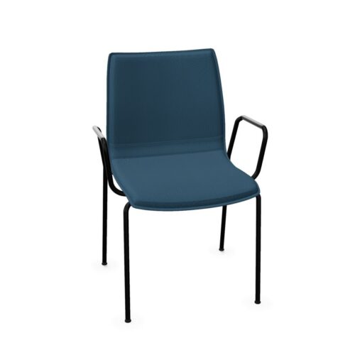 Kusch + Co Uni Verso 4-Leg Stb Frame Uph Back With Armrests Upholstered Frame