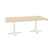 Bralco WE Rectangular Two-Leg Desk Without Electrification Height-Adjustable