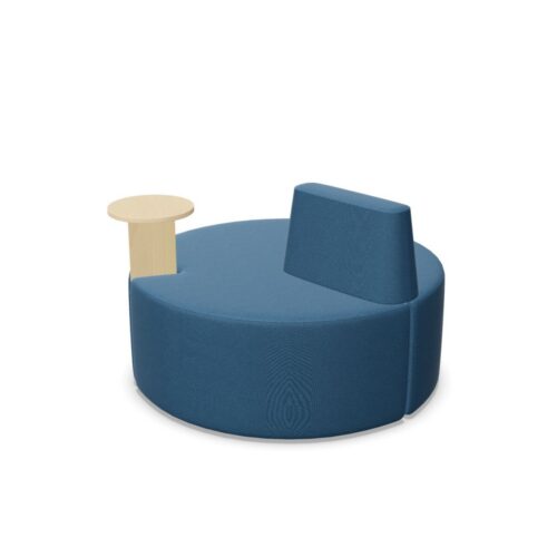Nowy Styl Tri Ply Pouffe Round L T B1 Modular With Backrest Pouffe