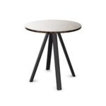 Gaber Norman Marble 70 H75 4-Leg Round Top Table