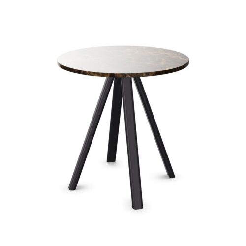 Gaber Norman Marble 70 H75 4-Leg Round Top Table