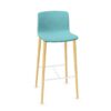 Gaber Slot 78BL Uph 4-Leg Upholstered Bar Stool