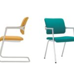 Nowy Styl 2ME Cantilever With Armrests Upholstered Frame Chair side view