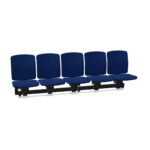 Kusch + Co V-Care Beam Seating 5U MW Uph Wall-Mounted Upholstered Beam Seating