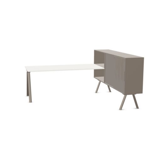 Gaber 2027 Workstation 2027 SX 180 Melamine Cabinets Straight Left-Hand
