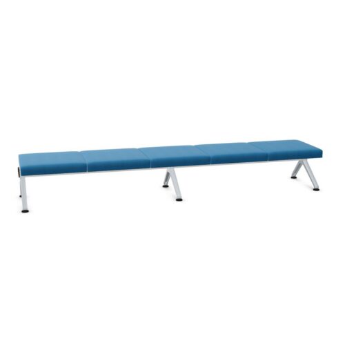 Kusch + Co V-Travel Bench-5 Soft Std 5-Seat Soft Seat Upholstered Beam Seating