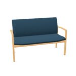 Kusch + Co Palato Sofa 2-Seater 4-Leg Lgw Frame LB-Uph Back Upholstered Low Sofa