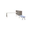Gaber Workstation 2027 SX 180 With Bench Melamine Cabinets 2-Seater Integrated