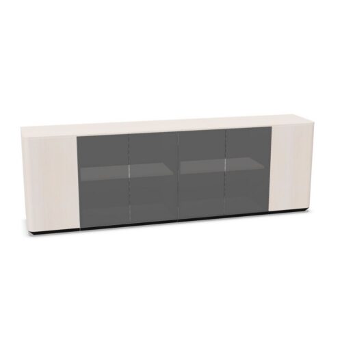 Nowy Styl Erange Cabinet G 3 Hinged-Door Glass Doors Storage Cabinet