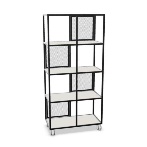Nowy Styl Offa Open Cabinet Back Metal Mesh Freestanding Open Cabinet