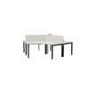 Nowy Styl Sqart Workbench 3U I-Leg A120 PN 3-Person Fixed Height Bench Desk