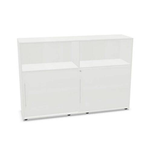 Frezza Sliding-Door Melamine 2-Sliding Door Cabinet