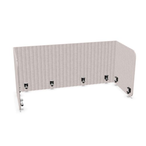 Zilenzio 1400 U-Shape U-Shaped Fabric-Covered Desk Screen