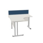 Nowy Styl Easy Space Desk Freestanding C-Leg Frame Base Fixed L-Shaped BC Pnum